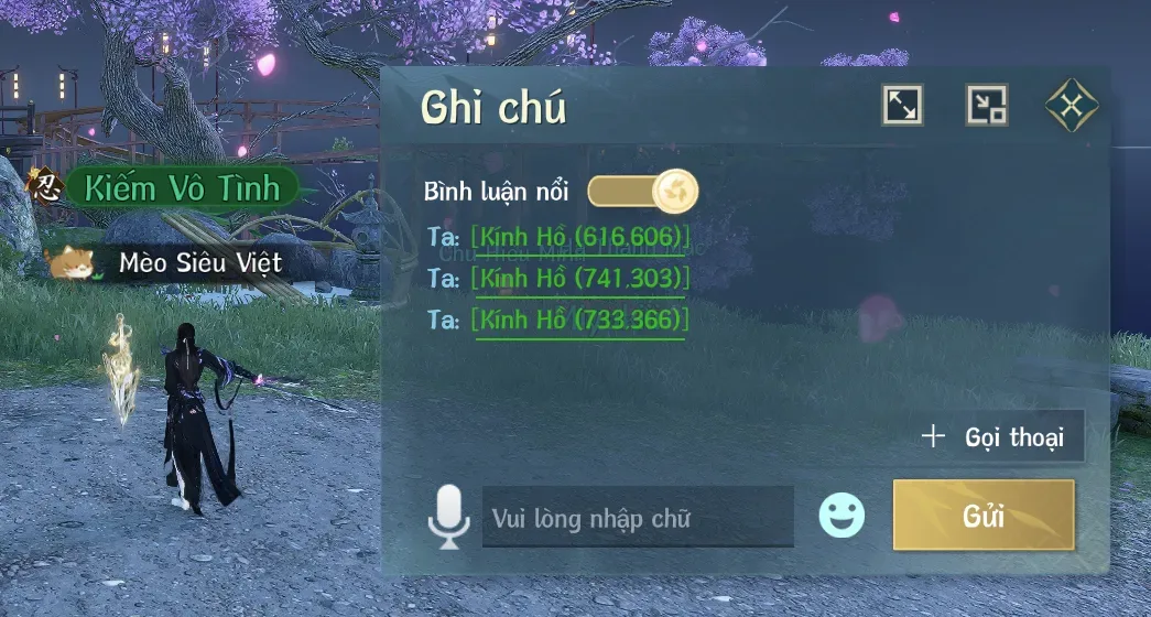 3 Toạ Độ Kính Hồ