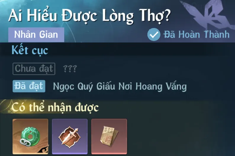 Ảnh Nhân Gian Ai Hiểu Được Lòng Thợ? trong game Nghịch Thuỷ Hàn