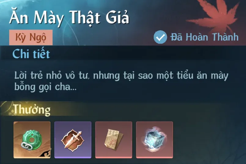 Ảnh Kỳ Ngộ Ăn Mày Thật Giả trong game Nghịch Thuỷ Hàn