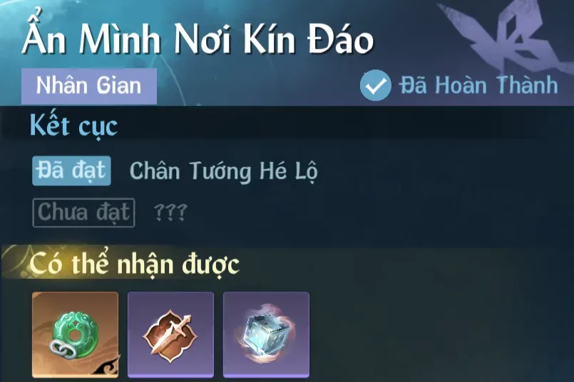 Ảnh Nhân Gian Ẩn Mình Nơi Kín Đáo trong game Nghịch Thuỷ Hàn