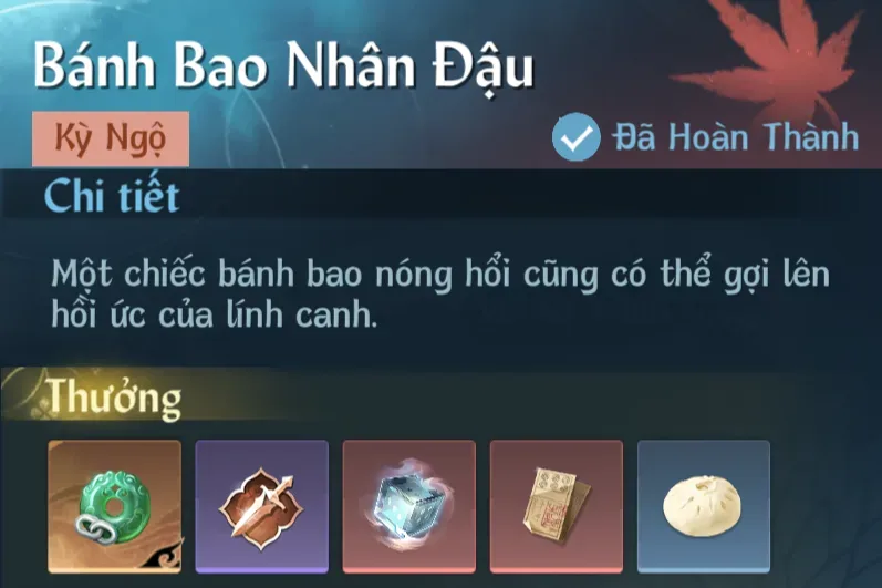 Ảnh Kỳ Ngộ Bánh Bao Nhân Đậu trong game Nghịch Thuỷ Hàn