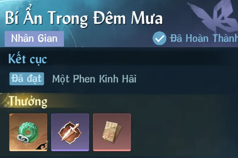 Ảnh Nhân Gian Bí Ẩn Trong Đêm Mưa trong game Nghịch Thuỷ Hàn