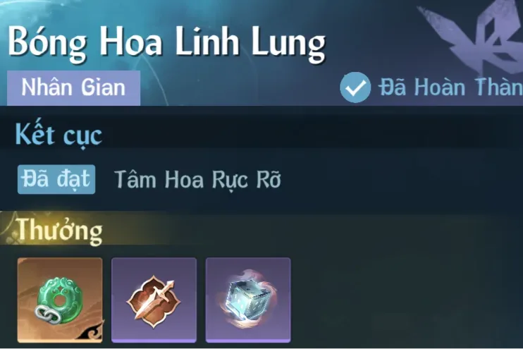 Ảnh Nhân Gian Bóng Hoa Linh Lung trong game Nghịch Thuỷ Hàn