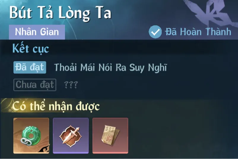 Ảnh Nhân Gian Bút Tả Lòng Ta trong game Nghịch Thuỷ Hàn