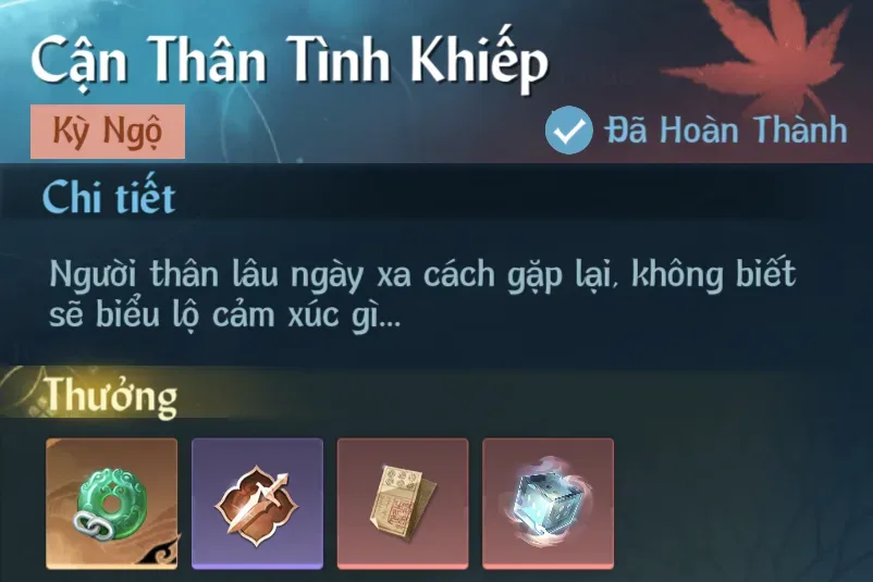 Ảnh Kỳ Ngộ Cận Thân Tình Khiếp trong game Nghịch Thuỷ Hàn