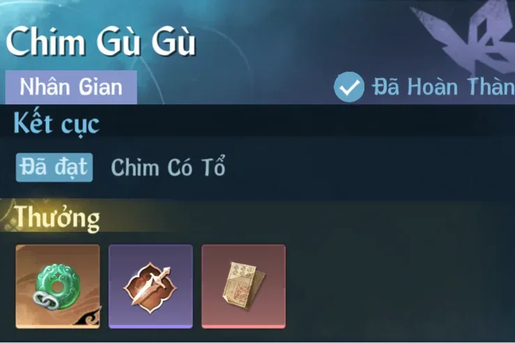 Ảnh Nhân Gian Chim Gù Gù trong game Nghịch Thuỷ Hàn