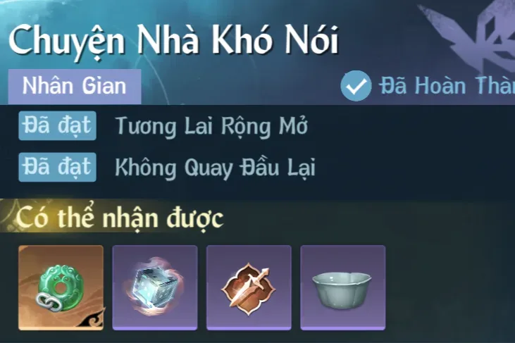 Ảnh Nhân Gian Chuyện Nhà Khó Nói trong game Nghịch Thuỷ Hàn