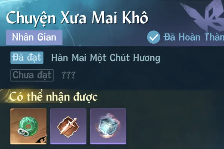 Ảnh Nhân Gian Chuyện Xưa Mai Khô trong game Nghịch Thuỷ Hàn