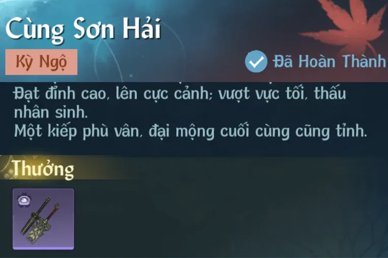 Ảnh Kỳ Ngộ Cùng Sơn Hải trong game Nghịch Thuỷ Hàn