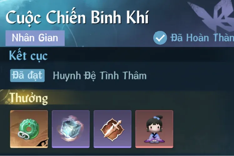 Ảnh Nhân Gian Cuộc Chiến Binh Khí trong game Nghịch Thuỷ Hàn
