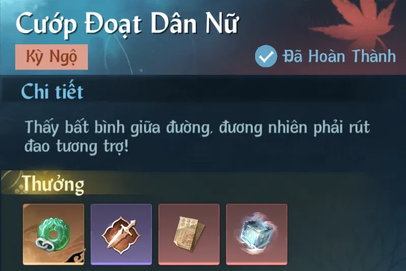 Ảnh Kỳ Ngộ Cướp Đoạt Dân Nữ trong game Nghịch Thuỷ Hàn