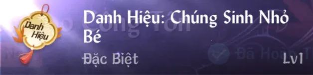 Danh Hiệu Chúng Sinh Nhỏ Bé