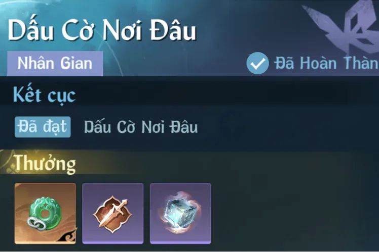 Ảnh Nhân Gian Dấu Cờ Nơi Đâu trong game Nghịch Thuỷ Hàn