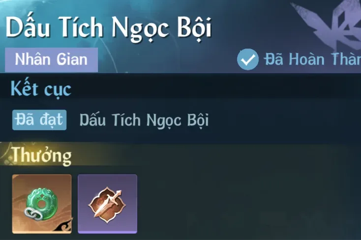 Ảnh Nhân Gian Dấu Tích Ngọc Bội trong game Nghịch Thuỷ Hàn