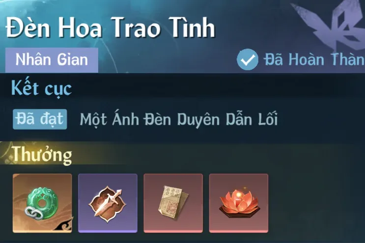 Ảnh Nhân Gian Đèn Hoa Trao Tình trong game Nghịch Thuỷ Hàn