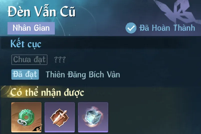 Ảnh Nhân Gian Đèn Vẫn Cũ trong game Nghịch Thuỷ Hàn