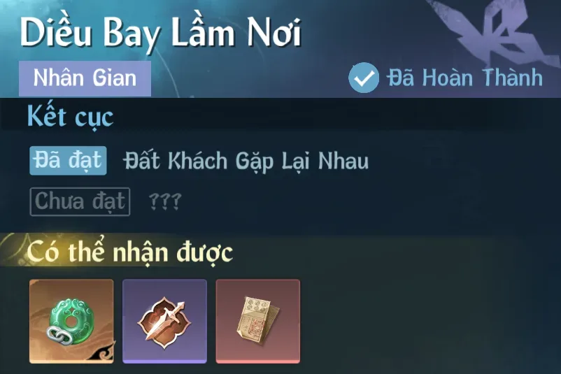 Ảnh Nhân Gian Diều Bay Lầm Nơi trong game Nghịch Thuỷ Hàn