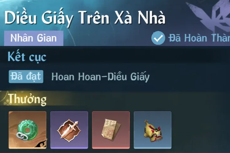 Ảnh Nhân Gian Diều Giấy Trên Xà Nhà trong game Nghịch Thuỷ Hàn