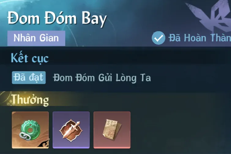 Ảnh Nhân Gian Đom Đóm Bay trong game Nghịch Thuỷ Hàn