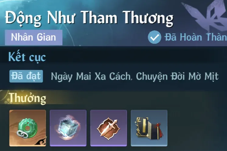 Ảnh Nhân Gian Động Như Tham Thương trong game Nghịch Thuỷ Hàn