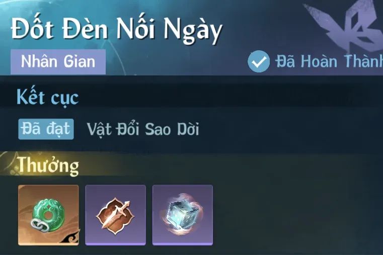 Ảnh Nhân Gian Đốt Đèn Nối Ngày trong game Nghịch Thuỷ Hàn