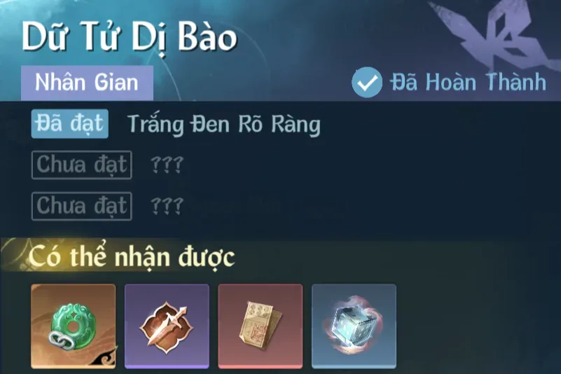 Ảnh Nhân Gian Dữ Tử Dị Bào trong game Nghịch Thuỷ Hàn