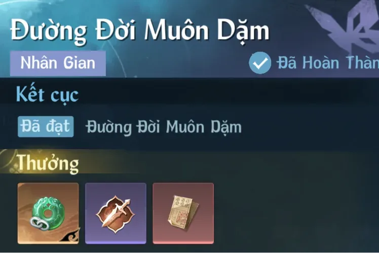 Ảnh Nhân Gian Đường Đời Muôn Dặm trong game Nghịch Thuỷ Hàn