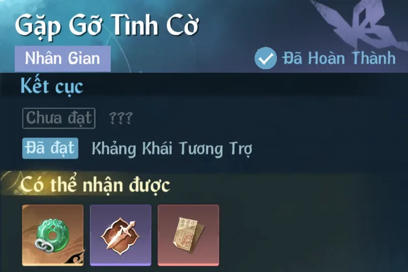 Ảnh Nhân Gian Gặp Gỡ Tình Cờ trong game Nghịch Thuỷ Hàn