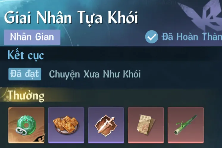 Ảnh Nhân Gian Giai Nhân Tựa Khói trong game Nghịch Thuỷ Hàn