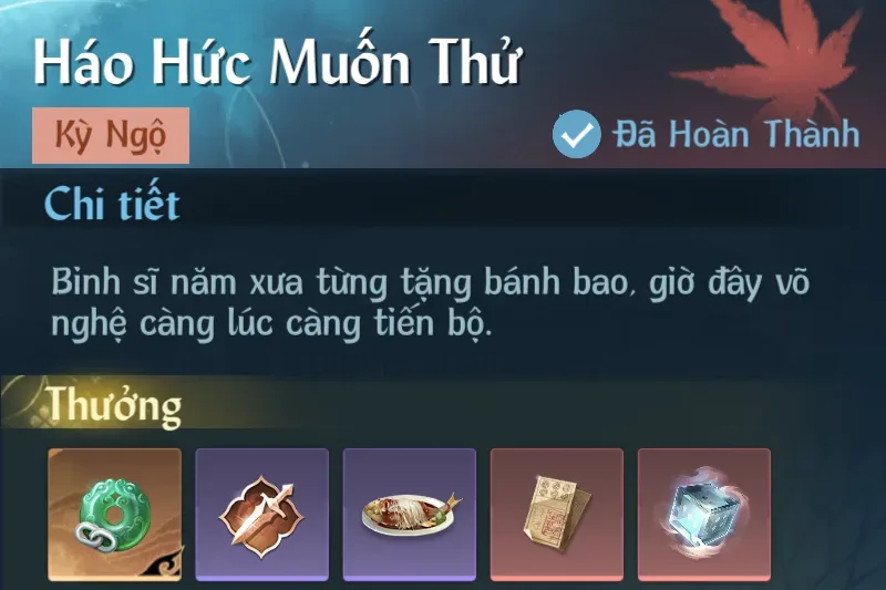 Ảnh Kỳ Ngộ Háo Hức Muốn Thử trong game Nghịch Thuỷ Hàn