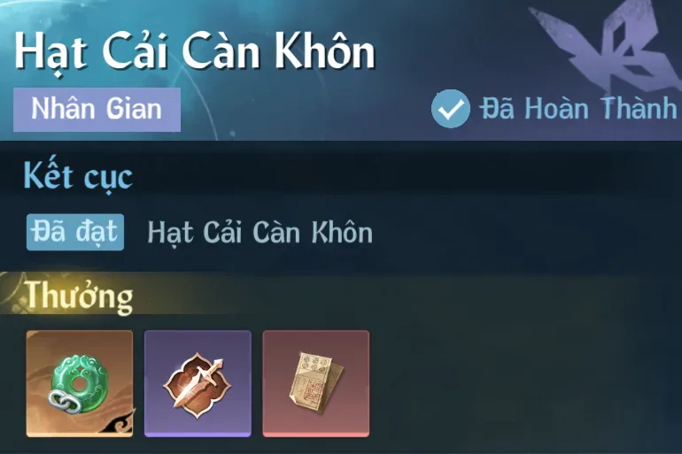 Ảnh Nhân Gian Hạt Cải Càn Khôn trong game Nghịch Thuỷ Hàn