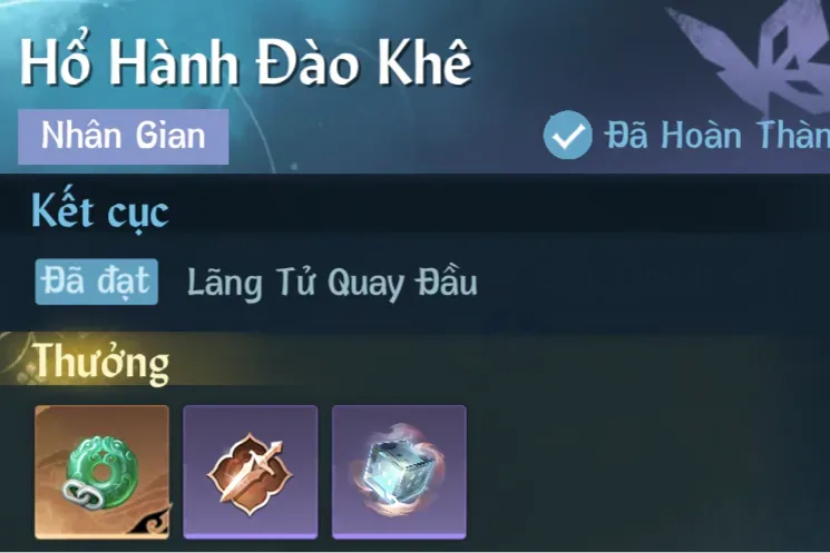 Ảnh Nhân Gian Hổ Hành Đào Khê trong game Nghịch Thuỷ Hàn