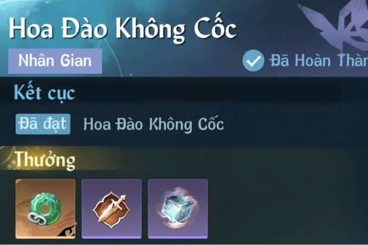 Ảnh Nhân Gian Hoa Đào Không Cốc trong game Nghịch Thuỷ Hàn