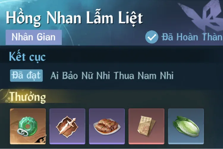 Ảnh Nhân Gian Hồng Nhan Lẫm Liệt trong game Nghịch Thuỷ Hàn