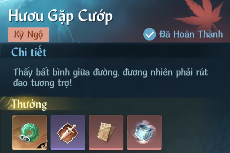 Ảnh Kỳ Ngộ Hươu Gặp Cướp trong game Nghịch Thuỷ Hàn