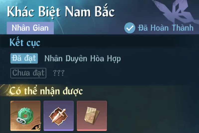 Ảnh Nhân Gian Khác Biệt Nam Bắc trong game Nghịch Thuỷ Hàn
