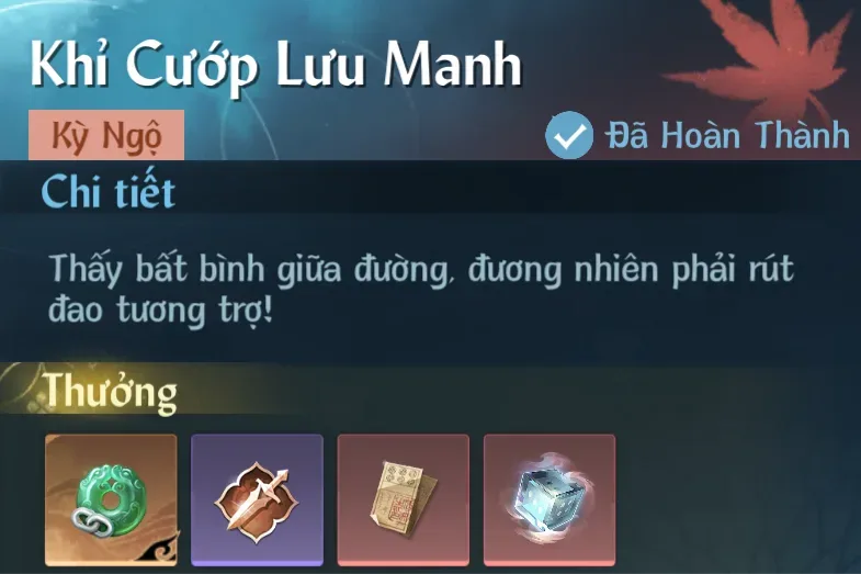 Ảnh Kỳ Ngộ Khỉ Cướp Lưu Manh trong game Nghịch Thuỷ Hàn