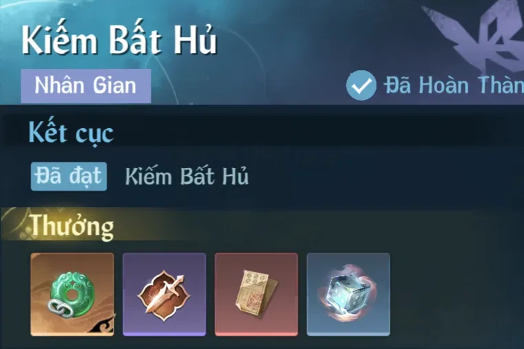 Ảnh Nhân Gian Kiếm Bất Hủ trong game Nghịch Thuỷ Hàn