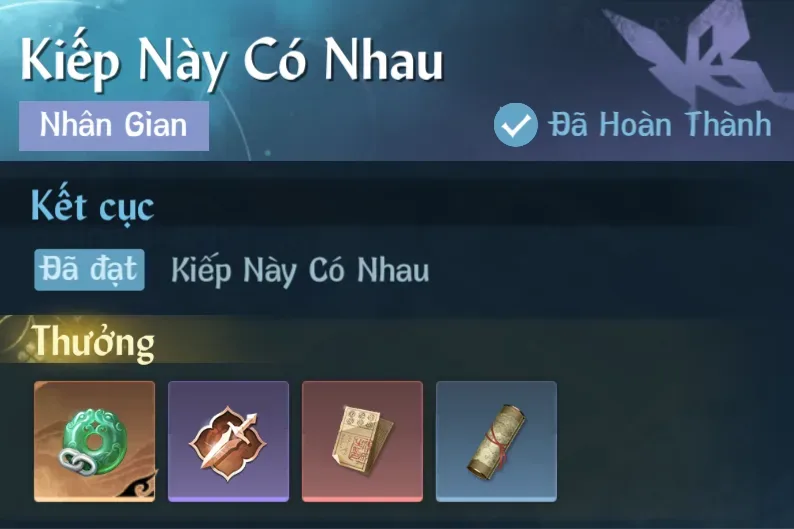Ảnh Nhân Gian Kiếp Này Có Nhau trong game Nghịch Thuỷ Hàn