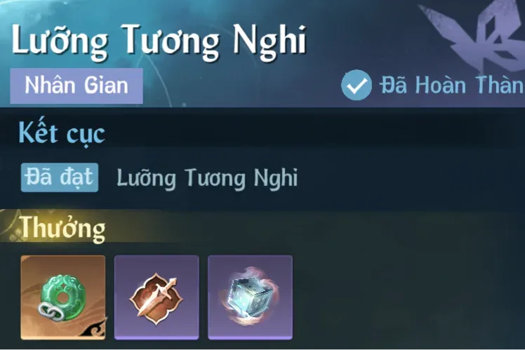 Ảnh Nhân Gian Lưỡng Tương Nghi trong game Nghịch Thuỷ Hàn