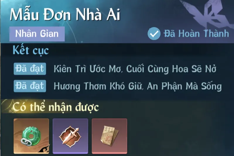 Ảnh Nhân Gian Mẫu Đơn Nhà Ai trong game Nghịch Thuỷ Hàn