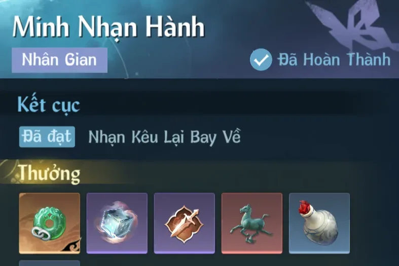 Ảnh Nhân Gian Minh Nhạn Hành trong game Nghịch Thuỷ Hàn