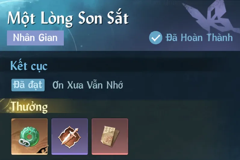 Ảnh Nhân Gian Một Lòng Son Sắt trong game Nghịch Thuỷ Hàn