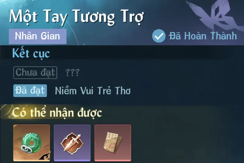 Ảnh Nhân Gian Một Tay Tương Trợ trong game Nghịch Thuỷ Hàn