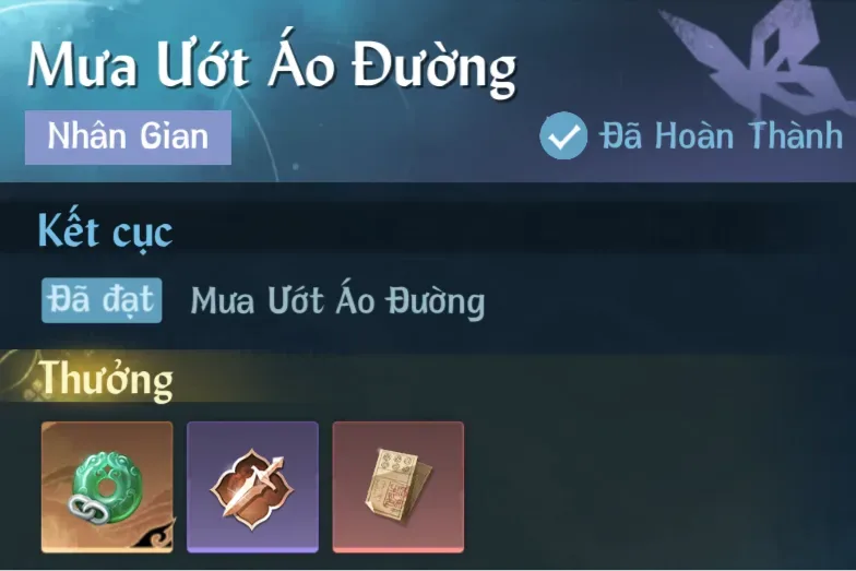 Ảnh Nhân Gian Mưa Ướt Áo Đường trong game Nghịch Thuỷ Hàn