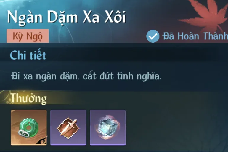 Ảnh Kỳ Ngộ Ngàn Dặm Xa Xôi trong game Nghịch Thuỷ Hàn