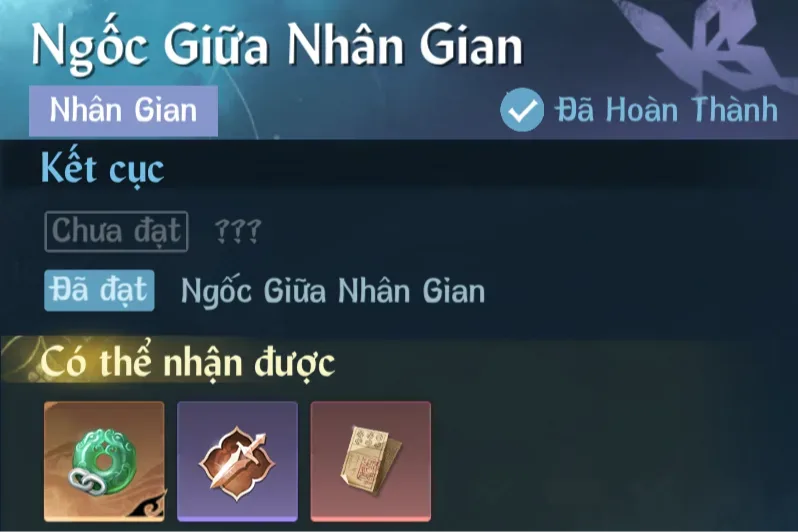 Ảnh Nhân Gian Ngốc Giữa Nhân Gian trong game Nghịch Thuỷ Hàn