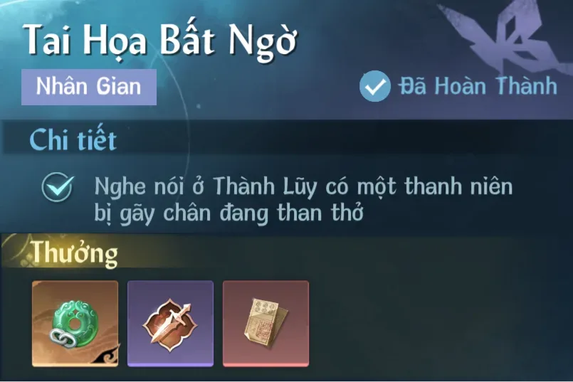 Ảnh Nhân Gian Tai Hoạ Bất Ngờ trong game Nghịch Thuỷ Hàn