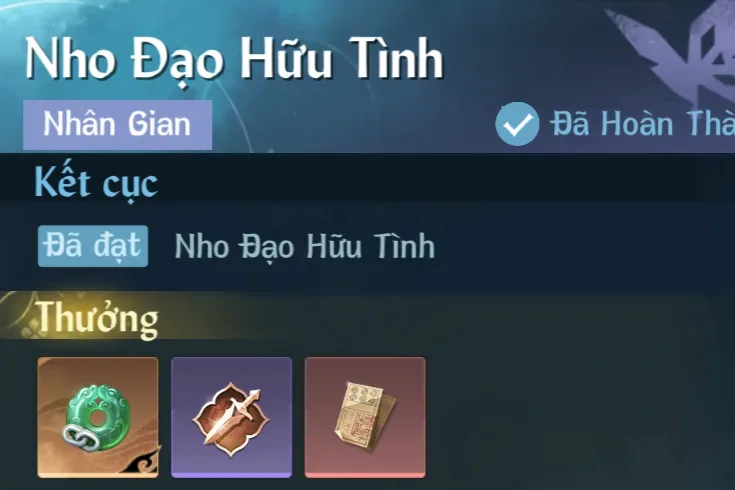 Ảnh Nhân Gian Nho Đạo Hữu Tình trong game Nghịch Thuỷ Hàn
