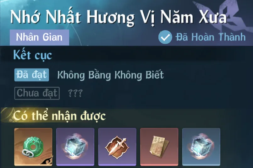 Ảnh Nhân Gian Nhớ Nhất Hương Vị Năm Xưa trong game Nghịch Thuỷ Hàn